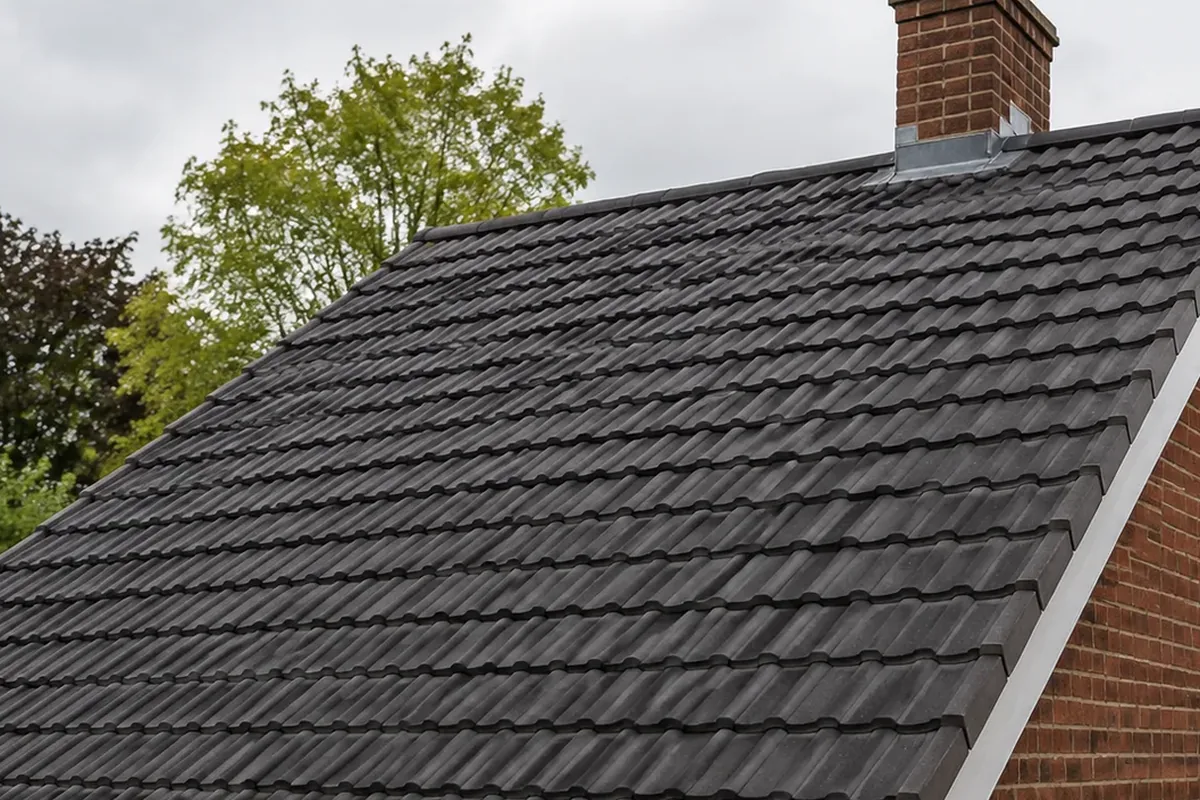 Illustrative residential roofscape