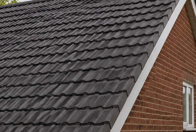 Illustrative guttering and roofline detail